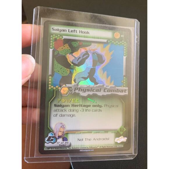 Dragon Ball Card Z Saiyan Left Hook Holo #160 2001 Bird Studio 17 of 20 - Picture 2 of 5